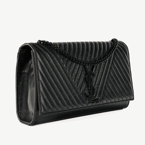 Saint Laurent Kate Medium Black Matelassé Leather Crossbody - Picture 2 of 14